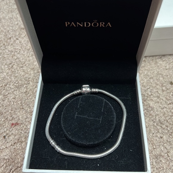 Pandora Bracelet BARREL Clasp 8 inch Snake Chain - Picture 5 of 6